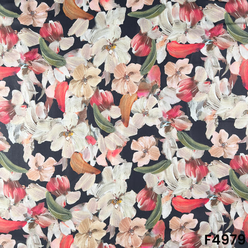Digital Print Glaze Cotton Fabric-F4979